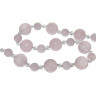 Бусы redrobe «Цветущий миндаль», розовый кварц, стекло, 46 см